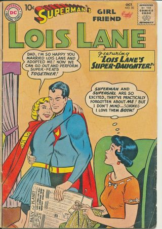Lois Lane Comic Book 20 Dc Golden/silver Age Superman Vintage 99 Cents