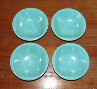 Four Vintage Turquoise Boontonware Bowl 1303–10 5.  75 " X 1.  75 " Htf