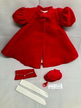 Barbie Vintage Mattel Doll Clothes 939 " Red Flare " 1962 - 1964