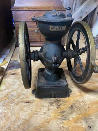 Antique Landers Frary & Clark Coffee Grinder Mill 20 Cast Iron Usa 32487