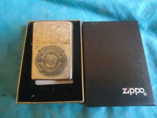 1998 Zippo 85th Anniversary Camel Emblem Antique Silver Plated Lighter