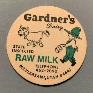 Vintage Milk Cap Gardner 