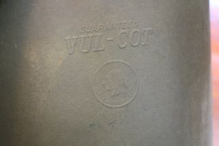 Vintage Guaranteed Vul - Cot Waste Paper Basket Rivets 1910 - 1920 Wilmington De