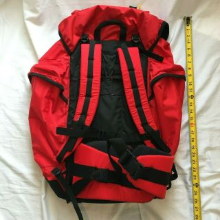 Vintage Marlboro Adventure Team Large Hiking Camping Backpack Red 2
