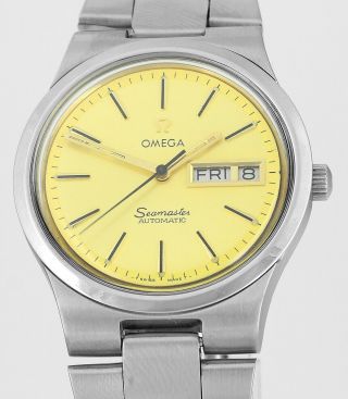 1973 Omega Seamaster Automatic Day Date Vintage Mens Wrist Watch