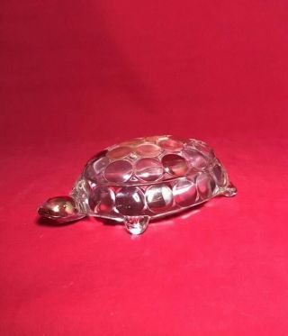 Vintage Westmoreland Thousand Eye Glass Turtle Trinket Dish - Turtles