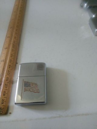 Vintage 1970 Zippo Lighter W/ American Flag