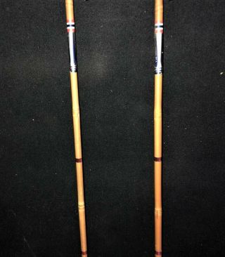 Vintage Bamboo Ski Poles - Liljedahl - Made in Norway - Turski 3