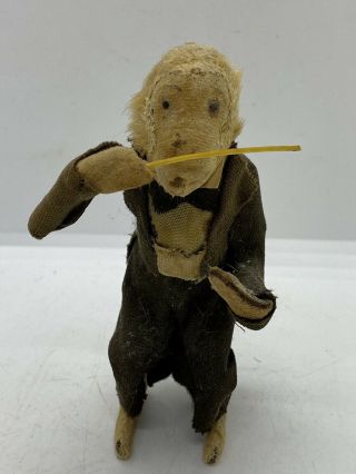 Old Rare Antique Collectible Vintage Wind Up Monkey Conductor Toy Made In Japan