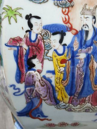 A Large Chinese Famille Rose Porcelain Vase,  Marked 2