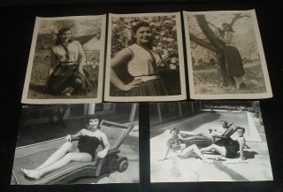 Lqqk 5 Vintage 1950s 5x7 Photos,  A Few Swell Pin - Up Glamour Girls 23