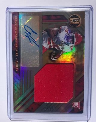 2020 Panini Gold Standard Clyde Edwards - Helaire Rookie Patch Auto Jumbo /99 RC 3