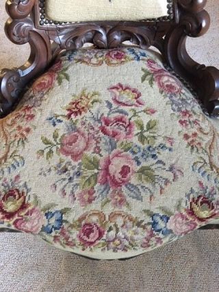 Rococo / Victorian Walnut side chair 3