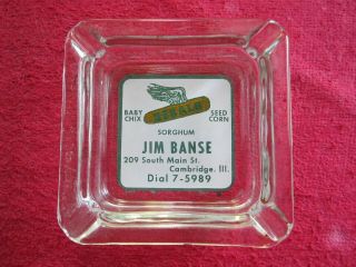 Vintage Dekalb Baby Chix Seed Corn Sorghum Jim Banse Cambridge Illinois Ashtray