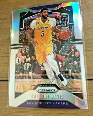 2019 - 20 Anthony Davis Panini Chronicles Silver Prizm Update 506 - La Lakers