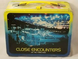Vintage 1977 Close Encounters Of The Third Kind Metal Lunchbox