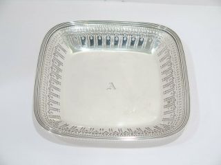 8 7/8 In - Sterling Silver Tiffany & Co.  Antique Openwork Square Serving Plate