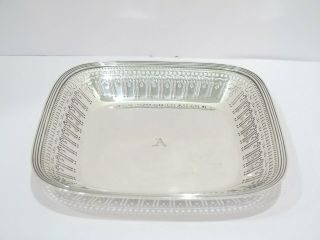 8 7/8 in - Sterling Silver Tiffany & Co.  Antique Openwork Square Serving Plate 2