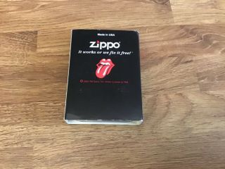 Vintage Rolling Stones Zippo Lighter