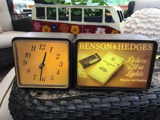 Benson And Hedges Lighted Clock