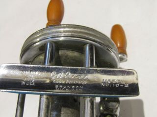 vintage JA COXE fishing reel bail cast model 10 - 2 2