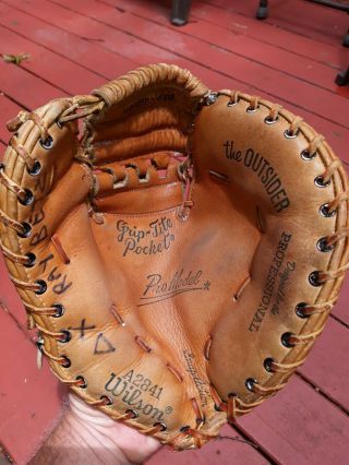 Vintage Wilson Baseball Glove 1st Base Mit A2841 The Outsider Pro Model Rh Throw