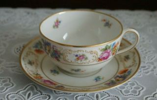 Vintage P.  T.  Bavaria Tirschenreuth Cup And Saucer 4326,  Germany