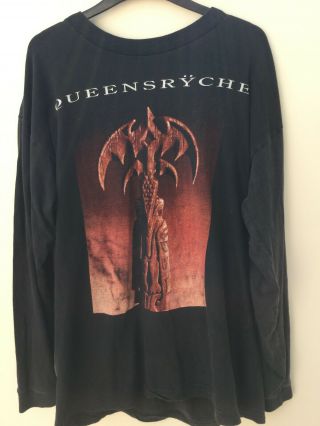 Queensryche Promised Land Vintage Long Sleeve 1995 Tour T Shirt Black Large