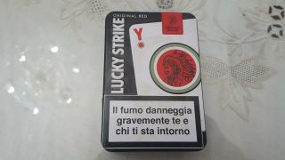 Lucky Strike Cigarette Metal Tin Case Box Limited Edition Rare