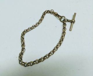 Vintage Sterling Silver T Bar Bracelet