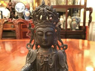 A Rare Chinese Ming Dynasty Bronze Statue.