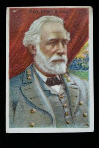 Robert E.  Lee Heroes Of History - Royal Bengals Little Cigars Tobacco Card 1910 - 11