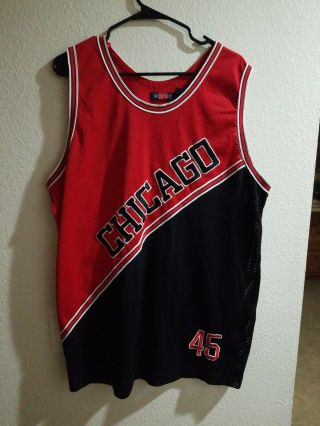 Michael Jordan Vintage Rooky Chicago Bulls 45 Jersey Size Xl Vhtf Rare