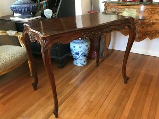 American Rococo Style Carved Table Desk/console Table/no Glass Included/