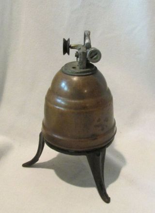Early Unusual Spun Copper Bee Hive Toy STEAM ENGINE Motor Rare 6.  5 