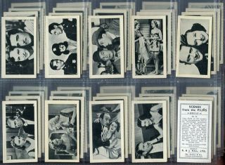 Tobacco Card Set,  R&j Hill,  Scenes From The Films,  Actor,  Actress,  1938