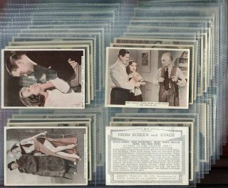 Tobacco Card Set,  Ardath,  From Screen & Stage,  Actor,  Actress,  1936