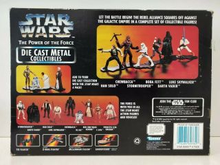 Vintage Star Wars Action Masters Die Cast Rare 6 - Pack MIB Boba Fett Han Solo 2
