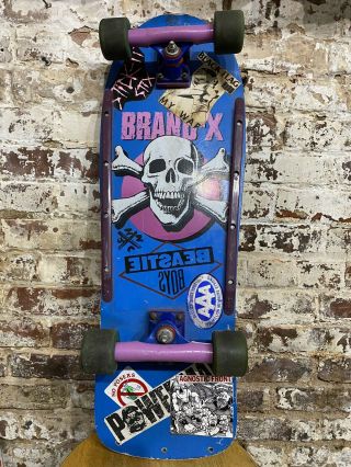 Vintage 80s Brand - X Skateboard Powell Peralta Rat Bones Ugly Stix Trackers