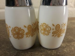 Vintage - Westinghouse GEMCO Butterfly Gold S&P Shakers Pyrex Corelle Match 2