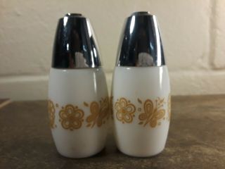 Vintage - Westinghouse GEMCO Butterfly Gold S&P Shakers Pyrex Corelle Match 3