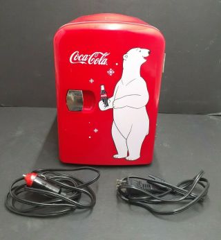 Coca Cola Retro Vntg Personal Mini Fridge Thermoelectric Cooler Koolatron