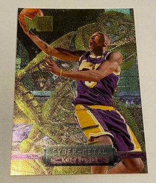 Kobe Bryant Los Angeles Lakers 1996 - 97 Fleer Metal Cyber Metal Rookie