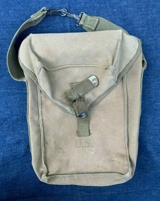 Vtg 1944 Ww2 Us Army Military Ammo Ammunition Field Combat Bag 1940s Harian Old