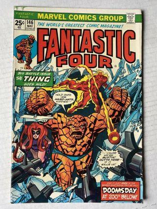 Fantastic Four 146 May 1974 Vintage Marvel Comics Unread Doomsday