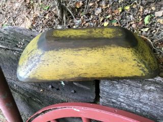 1800’s Trencher/bowl Awesome Chrome Yellow Paint 18 3/4”