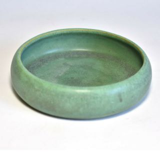 Teco - Art Pottery Low Bowl - Antique - " Prairie School " - Arts And Crafts Rare