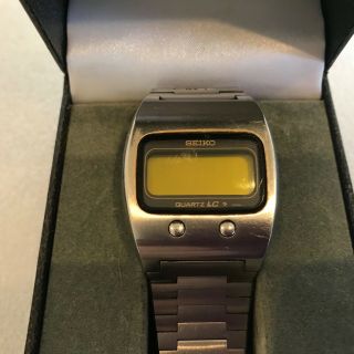 Seiko Lemon Faced Rare Vintage Seiko Lcd Digital Watch