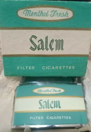 Vintage Salem Zenith Cigarette Lighter W/ Box Made In Japan.