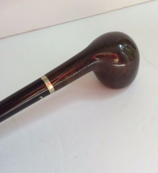 Vintage Medico Briar Italy Tobacco Smoking Pipe Churchwarden 11.  75” Dark Walnut